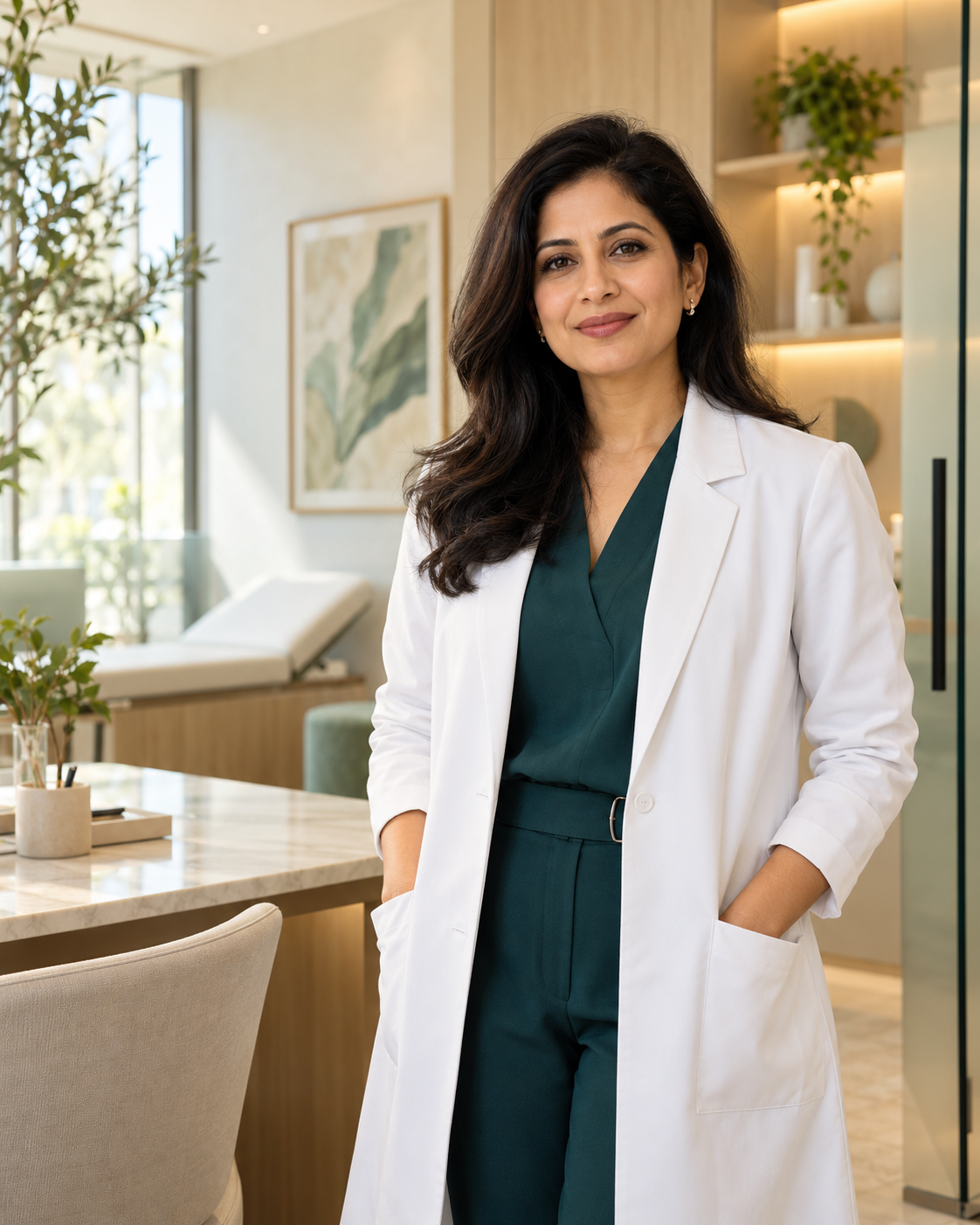 Doctor in a refined modern clinic